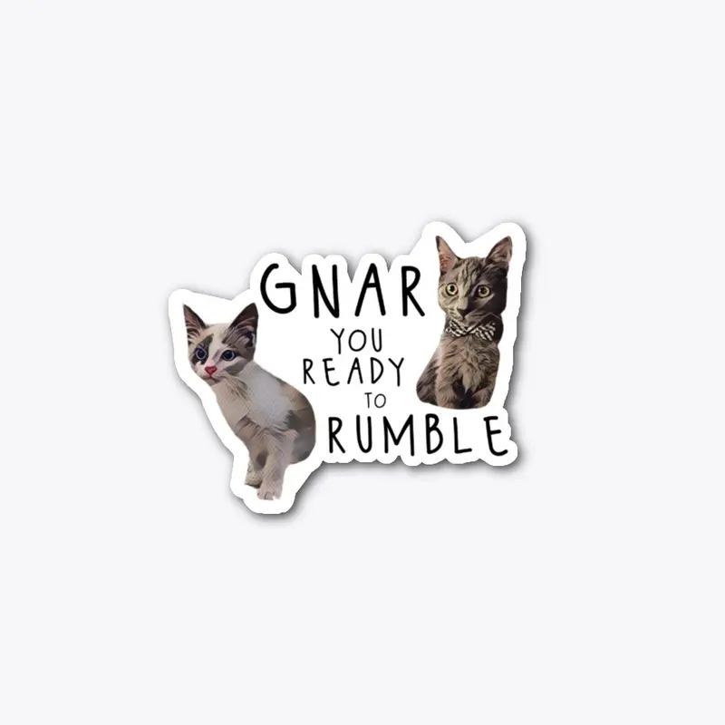 gnar and rumble sticker